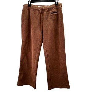 Tommy Bahama Lounge Pants Wide Leg size M 8/10 Brown Drawstring
